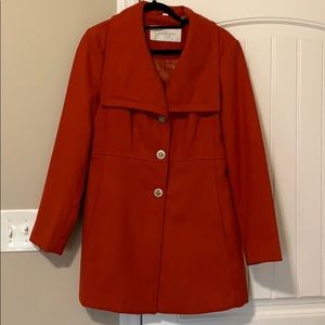 Jessica Simpson burnt orange pea coat. Size L